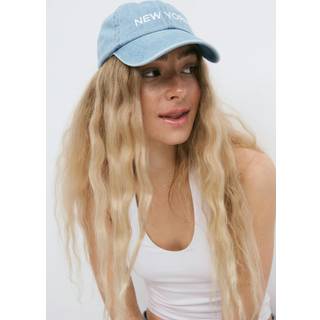 Gina Tricot-Denim cap-kasketter-Blå-ONESIZE-Dame