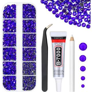 qiipii lilla violet krystalharpiks rhinestones w b7000 smykkelim til bedazzling håndværk lilla blå flatback sten 2 mm 3 mm 4mm 5 mm 6mm diamants