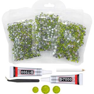 qiipii oliven grøn krystalharpiks rhinestones w b7000 smykkelim til bedazzling håndværk græs grønne fladsten sten 3mm 4 mm 5mm diamants krystalle