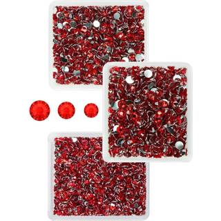 qiipii r?d krystalharpiks rhinestones til h?ndv?rk af siam r?d fladback rhinestones 3mm 4mm 5 mm ikke-hotfix rubin r?de sten diamanter krystaller