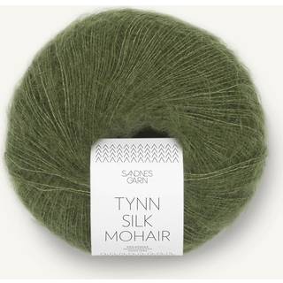 Tynd Silk Mohair garn fra Sandnes Garn - Olivengrøn
