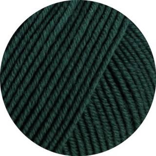 Lana Grossa Cool Wool 2120 Mørk petrol Indhold:100% ren ny, ekstrafin merinould Vægt/Længde:50 g = ca. 160 meter Anbefalede pinde: 3.00-3.50 mm Strikkefasthed:10 x 10 cm = 24 m x 34 p Vask:Finvask 30º/ Tørres fladt.