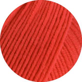 Lana Grossa Cool Wool 2117 Koral Indhold:100% ren ny, ekstrafin merinould Vægt/Længde:50 g = ca. 160 meter Anbefalede pinde: 3.00-3.50 mm Strikkefasthed:10 x 10 cm = 24 m x 34 p Vask:Finvask 30º/ Tørres fladt.