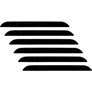 Robotstøvsuger Dørtrinsrampe Sort - 6 stk