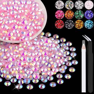1200stk 6 mm harpiks gelé rhinestones i bulk (lyseros