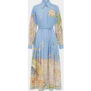 AlÃ©mais Anouk printed cotton shirt dress - blue - S
