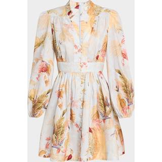 Zimmermann Dress Ascension Plunge Mini 1 (S-M) - Ljusblå - 1 (S-M)
