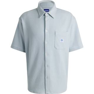 HUGO Blue Ebronn Short Sleeve Shirt Blue