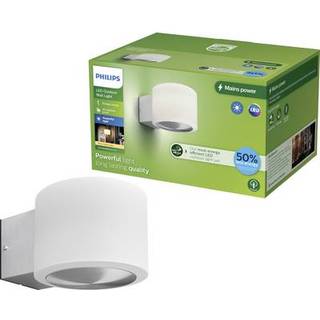Philips LED udendørs væglampe Otis UE, Hvid/opal, Rustfrit stål, Moderne