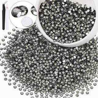 3000pcs SS12/3MM Crystal Rhinestones (Black Diamond) Bedazzling Flatback Glass Rhinestones til udformning
