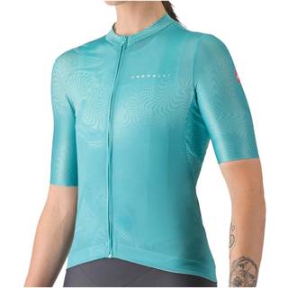 Castelli Women's Fantasia Jersey Cykeljersey Damer størrelse L farve turkis