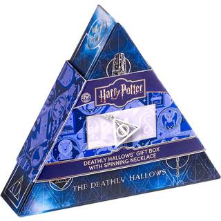 Harry Potter: Deathly Hallows spinning Necklace Gift Set (Silver Tone)