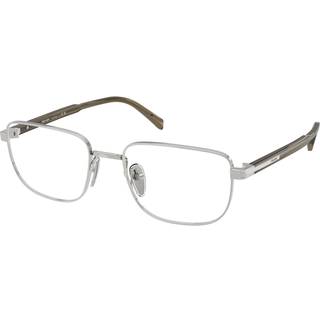 Prada Mand PR B51V 11U1O1 Optiske stel Sølv Transparent Firkantet Normal