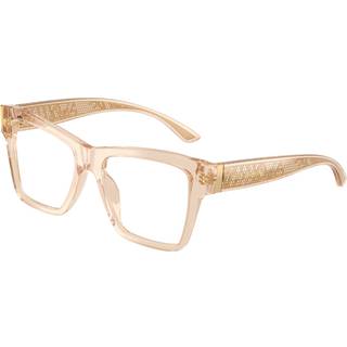 Dolce & Gabbana DG3411 3432 54 Briller Kvinder Brun - Transparent Camel Brown - 54mm