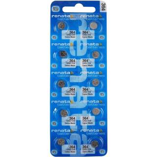 10 Stk. Renata 364 urbatteri (Low Drain)