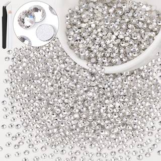 3000pcs SS12/3MM Crystal Rhinestones (Clear) Bedazzling Flatback Glass Rhinestones til udformning