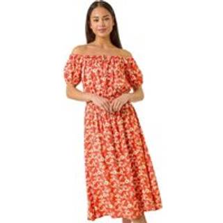 Roman Petite Ditsy Bardot Midi Kjole38