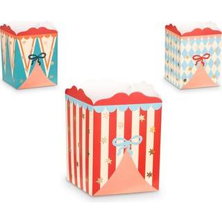 Cirkus popcornbæger, 6 stk.