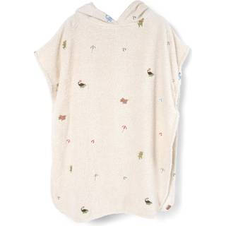 Filibabba Strandponcho M. Broderi Gots - Dino Beach (1 stk)