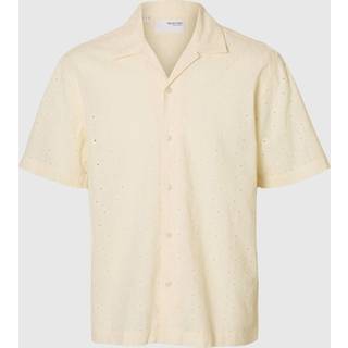 Broderie Anglaise Kortærmet Skjorte