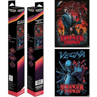 STRANGER THINGS - Vecna & Eddie - 2 Posters 52 x 38cm Set
