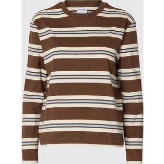Boxy-Luma T-shirt, Chestnut/Cashmere Blue, L