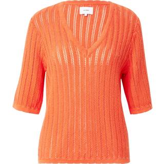 NÜMPH - NUPOELLE SS PULLOVER - Cherry Tomato - XL - Rød - Knit