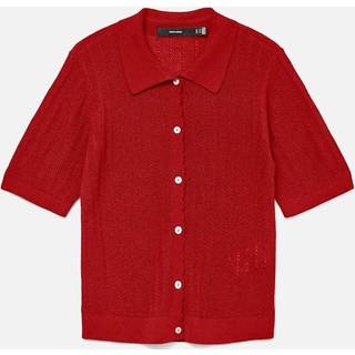 Vmluxlight Strikket Poloshirt