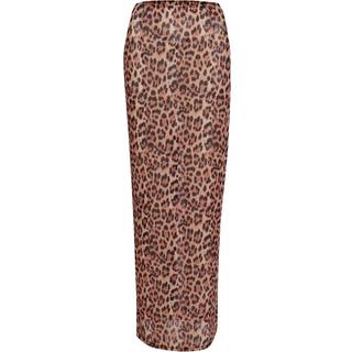 South Beach South Beach Leopard Printed Mesh Maxi Skirt