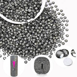 2000pcs SS20/5mm Crystal Rhinestones (Black Diamond) Bedazzling Flatback Glass Rhinestones til udformning