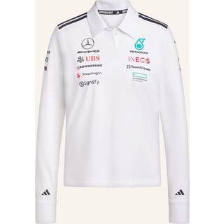 MERCEDES - AMG PETRONAS FORMULA ONE TEAM POLO LONG SLEEVE TRØJE - White / Black