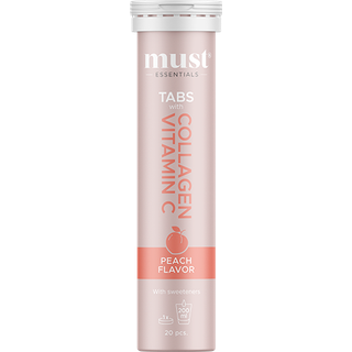 Must Essentials Collagen Tabs Vitamin C Peach (20 tabl)