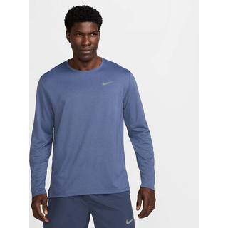 Nike Miler UV Running Shirt Men - Blue, Silver, Size L - blue