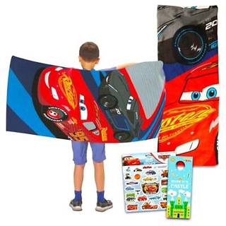 Disney Cars Beach H?ndkl?de Set - Bundt med Lightning McQueen Pool H?ndkl?de Plus Cars Stickers og mere (Cars Beach H?ndkl?de til b?rn og voksne)