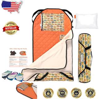 Urban Infant Tot Tremmeseng B?rne Nap Mat - Sm?b?rn B?rnehave Dagpleje Sengebetr?k med t?ppe og pude - Trafik