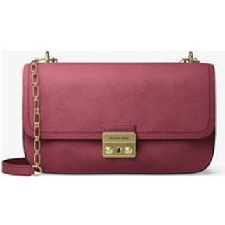 MK Tribeca Large Nubuck Leather Shoulder Bag - Purple - Michael Kors - ONE SIZE