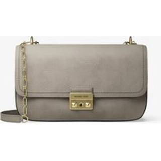 MK Tribeca Large Nubuck Leather Shoulder Bag - Natural - Michael Kors - ONE SIZE