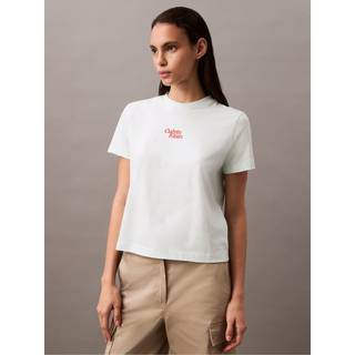 Flock Logo T-shirt - Green - XS