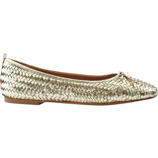 Jones Bootmaker Jones Bootmaker Brown Gold Stephanie Leather Pumps