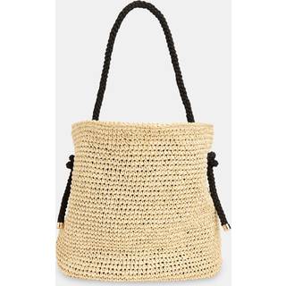 Whistles Whistles Nude Attie Rope Handle Straw Tote