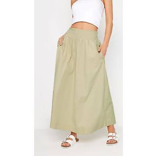 PixieGirl Petite PixieGirl Petite Natural Girl Poplin Maxi 100% Cotton Skirt