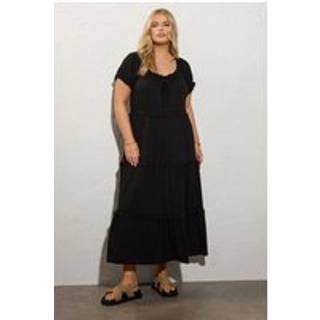 Yours Curve Milkmaid Layered Maxikjole54