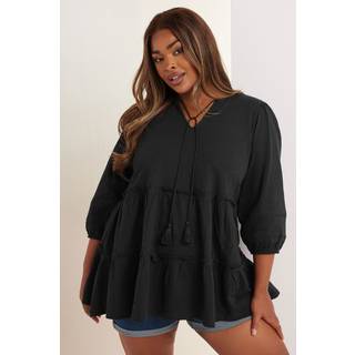 Yours Curve Yours Curve Slub Flerlags Boho 100% Bomuldstop