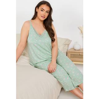 Yours Curve Hjerte Tryk Cami Afkortet Pyjamassæt46
