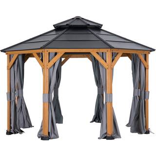 Sunjoy gardin til lysthus 395 x 395 cm