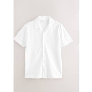 Next White Short Sleeve Pique Shirt