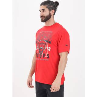 PUMA Rival Rage Basketball Tee Men, Clothing, Red, XS