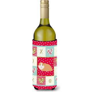 """"Carolines Treasures CK5427LITERK Amerikansk marsvin Love Wine Bottle Hugger kold-drik-koozies 750 ml Multicolor""""
