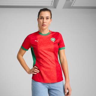 Women&#39;s Puma Morocco 2025 Home Jersey, Red, Size L, Clothing - Archive Green - L