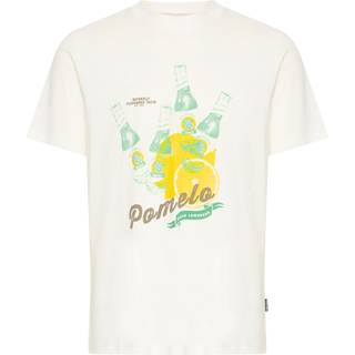 Blend Blend White Printed Short Sleeve 100% Cotton T-Shirt
